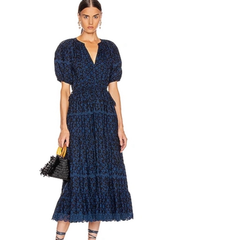 ULLA JOHNSON Claribel midi dress Sz 6